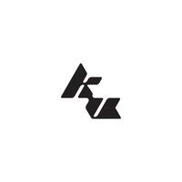 dynamic and cool design VK monogram initial logo letter esport concept vector