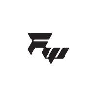 dynamic and cool design WF monogram initial logo letter esport concept vector