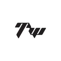dynamic and cool design WT monogram initial logo letter esport concept vector