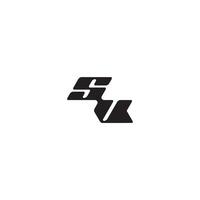 dynamic and cool design VS monogram initial logo letter esport concept vector