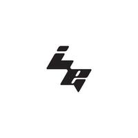 esport concept EI dynamic and cool design monogram initial logo letter vector
