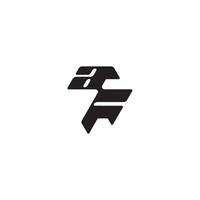esport concept FA dynamic and cool design monogram initial logo letter vector