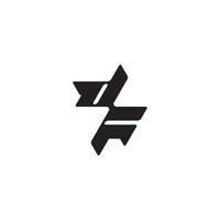 esport concept FD dynamic and cool design monogram initial logo letter vector
