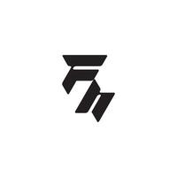 esport concept monogram initial logo letter dynamic and cool design HF vector