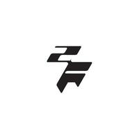 esport concept FZ dynamic and cool design monogram initial logo letter vector