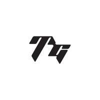 esport concept monogram initial logo letter dynamic and cool design GT vector