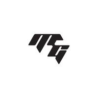 esport concept monogram initial logo letter dynamic and cool design GM vector