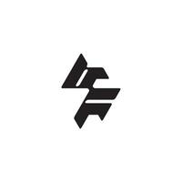 esport concept FB dynamic and cool design monogram initial logo letter vector