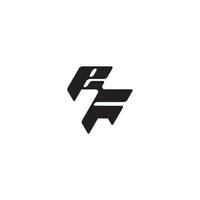 esport concept FE dynamic and cool design monogram initial logo letter vector