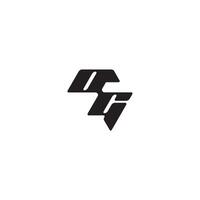 esport concept monogram initial logo letter dynamic and cool design GO vector