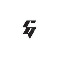 esport concept monogram initial logo letter dynamic and cool design GR vector