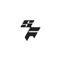 esport concept FS dynamic and cool design monogram initial logo letter vector