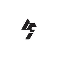 esport concept monogram initial logo letter dynamic and cool design IB vector