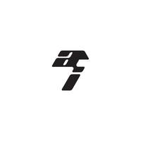esport concept monogram initial logo letter dynamic and cool design IA vector