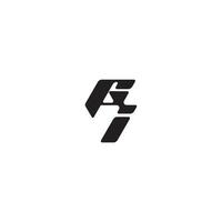 esport concept monogram initial logo letter dynamic and cool design IG vector
