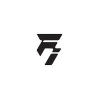esport concept monogram initial logo letter dynamic and cool design IF vector