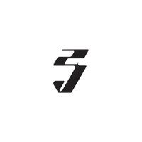 esport concept monogram initial logo letter dynamic and cool design JZ vector