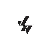 monogram initial logo dynamic and cool design AJ esport concept letter vector