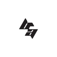 monogram initial logo dynamic and cool design AB esport concept letter vector