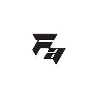 monogram initial logo dynamic and cool design AF esport concept letter vector