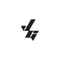 monogram initial logo dynamic and cool design CJ esport concept letter vector
