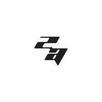 monogram initial logo dynamic and cool design AZ esport concept letter vector