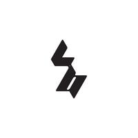 monogram initial logo dynamic and cool design BL esport concept letter vector