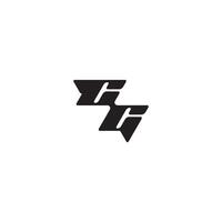 monogram initial logo dynamic and cool design CC esport concept letter vector