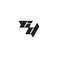 monogram initial logo dynamic and cool design DC esport concept letter vector