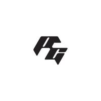 monogram initial logo dynamic and cool design CP esport concept letter vector