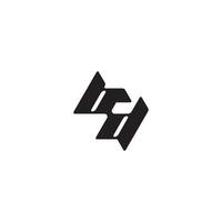 monogram initial logo dynamic and cool design DB esport concept letter vector