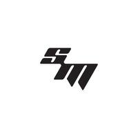 monogram initial logo dynamic and cool design MS esport concept letter vector