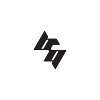monogram initial logo dynamic and cool design QB esport concept letter vector