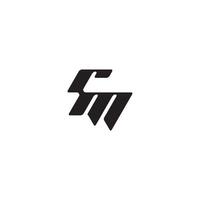 monogram initial logo dynamic and cool design MR esport concept letter vector