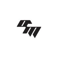 monogram initial logo dynamic and cool design MO esport concept letter vector
