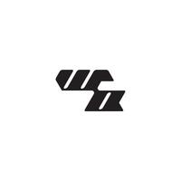 monogram initial logo dynamic and cool design OW esport concept letter vector
