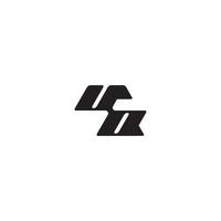 monogram initial logo dynamic and cool design OU esport concept letter vector