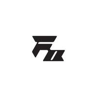 monogram initial logo dynamic and cool design OF esport concept letter vector