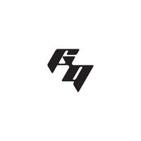 monogram initial logo dynamic and cool design QG esport concept letter vector