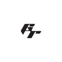 monogram initial logo dynamic and cool design RG esport concept letter vector