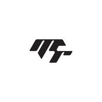 monogram initial logo dynamic and cool design RM esport concept letter vector