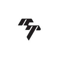 monogram initial logo dynamic and cool design TN esport concept letter vector