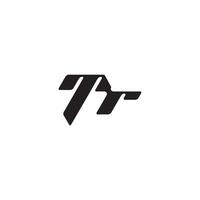monogram initial logo dynamic and cool design RT esport concept letter vector