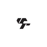 monogram initial logo dynamic and cool design RV esport concept letter vector