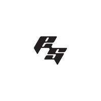 monogram initial logo dynamic and cool design SE esport concept letter vector