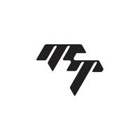 monogram initial logo dynamic and cool design TM esport concept letter vector