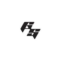 monogram initial logo dynamic and cool design SG esport concept letter vector