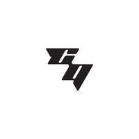 monogram initial logo dynamic and cool design QC esport concept letter vector