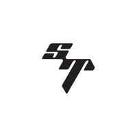 monogram initial logo dynamic and cool design TS esport concept letter vector