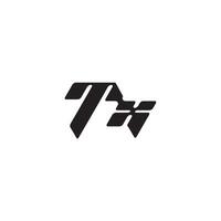 XT letter dynamic and cool design esport concept monogram initial logo vector